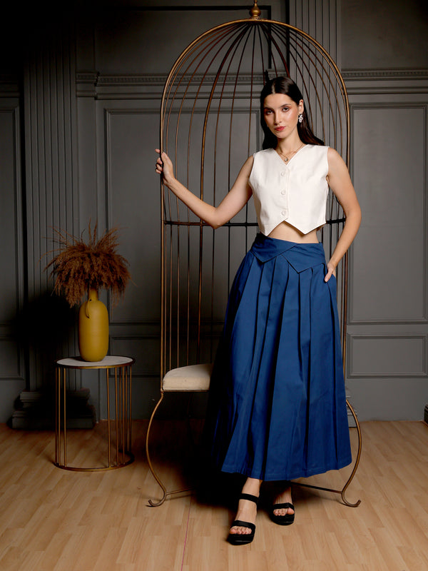 FABIUM Moonwater Muse co-ord set featuring a stylish top and matching pants in a trendy fabric by Fabium Fashion.